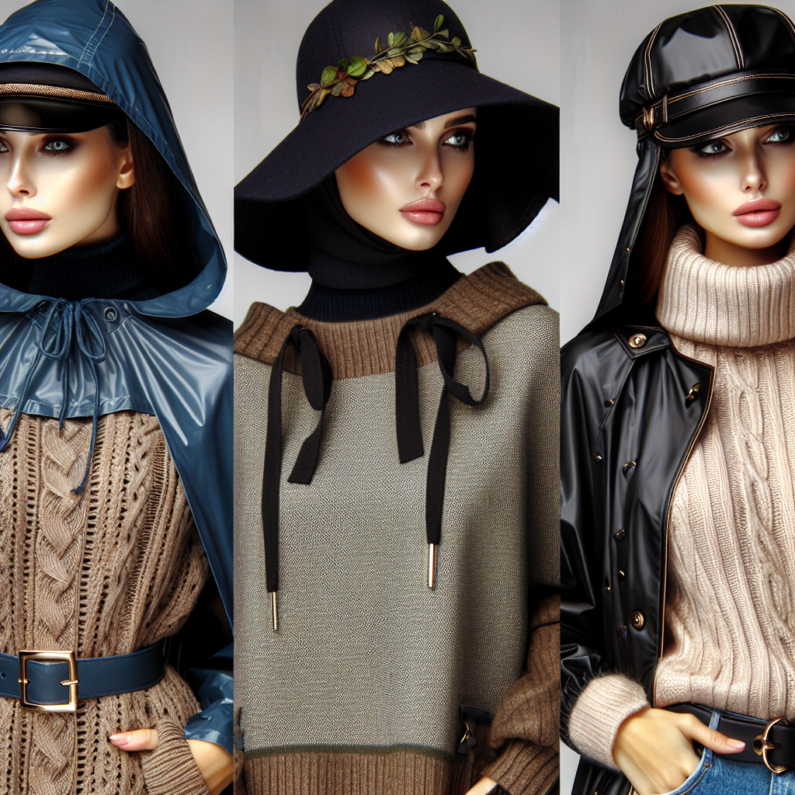 Stijlvolle Combinaties van Regenponcho en Pet voor Dames
